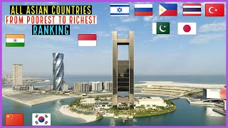 All Asian Countries From Poorest To Richest Ranking 2021 [upl. by Meng]