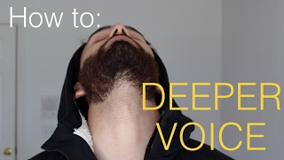 How to make your voice DEEPER  4 Steps [upl. by Aicilf]