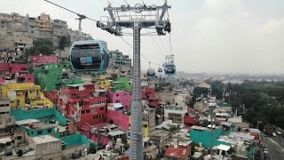 Primer sistema de teleférico en Ciudad de México  AFP [upl. by Kieger]