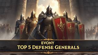 Evony The Kings Return  TOP 5 Defense Generals [upl. by Jak37]