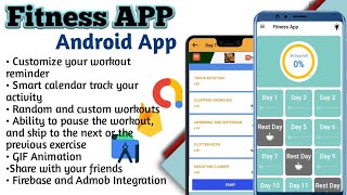 How to Create a Fitness App in Android studio [upl. by Leirbma580]