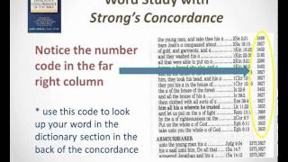 How to Use a Strongs Concordance [upl. by Sallyanne]