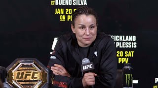 Raquel Pennington PostFight Press Conference  UFC 297 [upl. by Loveridge]