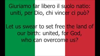 Italian National Anthem ItalianEnglish [upl. by Kellby]