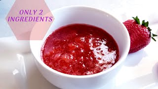 HOMEMADE STRAWBERRY SYRUP  ONLY 2 INGREDIENTS [upl. by Cas]