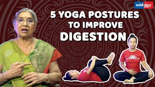 5 Yoga Postures To Improve Digestion  Stay Fit With Midday [upl. by Ylicec882]