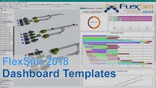 FlexSim 2018 Dashboard Templates [upl. by Giarc635]