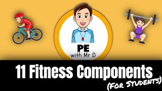 Learn the 11 Fitness Components PE Buddy [upl. by Leugimsiul321]