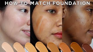 How To Find Your BEST Foundation Shade • easy for makeup beginners [upl. by Zap700]