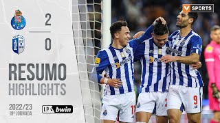 Highlights  Resumo FC Porto 20 FC Vizela Liga 2223 19 [upl. by Ahsile]