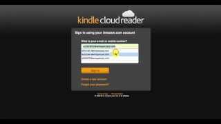 Kindle Cloud Reader Open and Download a Book [upl. by Raines]