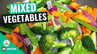 Sauteed Vegetables  Sautéed Mixed Vegetables  How to make Sauteed Vegetables Recipe [upl. by Mastic]