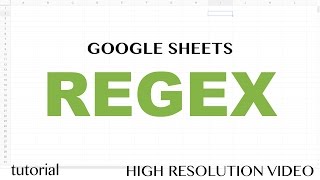 Google Sheets  RegEx REGEXEXTRACT Functions Exctract Replace Match Tutorial  Part 1 [upl. by Neiht192]