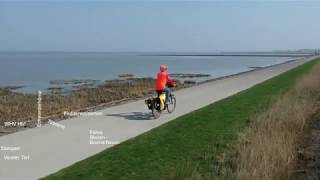 Radtour Nordseeküstenradweg von Wilhelmshaven nach Bremerhaven [upl. by Emmey]