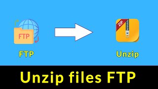 Unzip files on Filezilla FTP [upl. by Demetris]