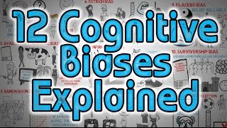 12 Cognitive Biases Explained  How to Think Better and More Logically Removing Bias [upl. by Cornell]