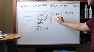 How to Calculate Your Grade in a Class [upl. by Enayr]