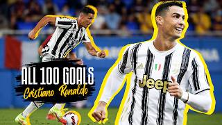 CRISTIANO RONALDO SCORES 100TH JUVENTUS GOAL  ALL 100 GOALS  CR100 🔥⚽️ [upl. by Ahsatsana]