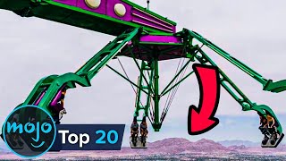 Top 20 Scariest Amusement Park Rides [upl. by Zetrom13]