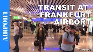 TRANSIT WALK AT FRANKFURT Airport FRA Terminal 1  Connection Flight Transfer Arriving amp Departing [upl. by Quintus]