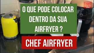 RECIPIENTES para AIRFRYER  O QUE PODE USAR NA AIRFRYER  ACESSORIÓS PARA AIRFRYER [upl. by Nonnarb]