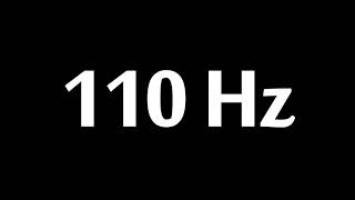 110 Hz Test Tone 10 Hours [upl. by Einej7]