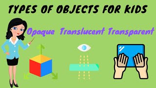 Opaque Transparent Translucent Objects For Kids  TutWay [upl. by Adnilasor901]