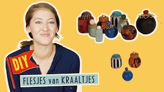 Knutselen amp DIY  Flesjes van kralen  Muizenhuis Tutorial [upl. by Hartnett]