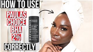 How To Use Paulas Choice Skin Perfecting 2 BHA Liquid Exfoliant [upl. by Labors797]