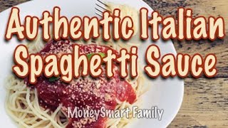 How to make authentic Italian spaghetti sauce gravy from scratch [upl. by Eelyek]