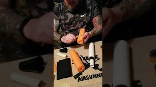 HOW TO MAKE A AIRGUN MODERATOR QUICK AND EASY [upl. by Atinev]