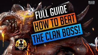 RAID Shadow Legends  HOW TO BEAT THE CLANBOSS FULL GUIDE [upl. by Shel600]