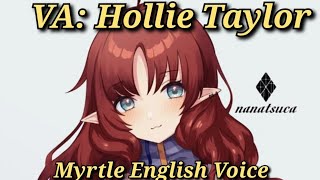 Myrtle English Voice ALL Voicelines E2  Max Trust  Arknights [upl. by Mcgraw]