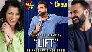 ANUBHAV SINGH BASSI  Lift  Stand Up Comedy REACTION [upl. by Olin]