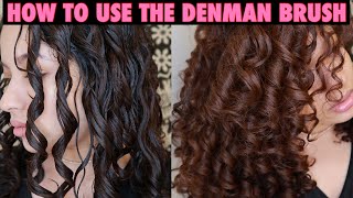 HOW TO USE THE DENMAN BRUSH FOR CURL DEFINITION 2c3a3b curls [upl. by Samuelson]