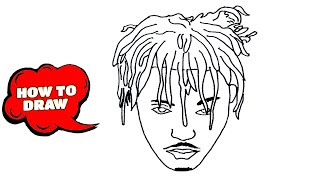 How to Draw Juice Wrld  Juice Wrld Drawing easy  Sketch Tutorial [upl. by Kcirted]