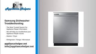 samsung dishwasher troubleshooting [upl. by Annawahs370]