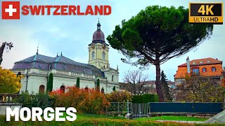 Morges Switzerland  Magical Town in Switzerland  4K Walking Tour [upl. by Richer661]