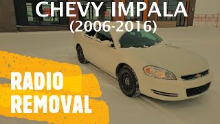 Chevrolet Impala  RADIO REMOVAL  REPLACEMENT 20062016 [upl. by Eiramnna]