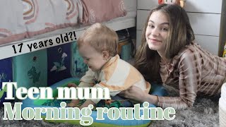 Teen Mum Morning Routine  17 With A 1 Year Old [upl. by Damek945]