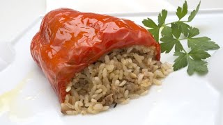 Receta de pimientos rellenos  Karlos Arguiñano [upl. by Gilbertson]