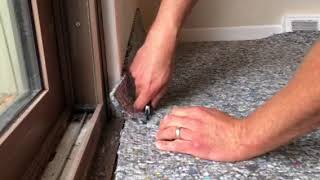 How to cut carpet padding effectively [upl. by Ylliw793]