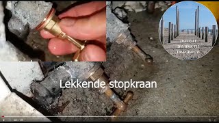 Lekkende stopkraan vervangen repareren [upl. by Ahsertal539]