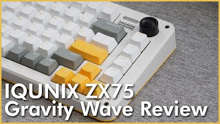 IQUNIX ZX75 Gravity Wave Review  A Near Perfect PreBuilt Keyboard [upl. by Abbi]