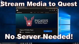 Stream Your Media to Oculus Quest with Pigasus Easy [upl. by Ardnohsed202]