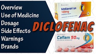 Diclofenac Sodium  Voltaren Diclozaf Caflam  Uses  Dosage and Side Effects [upl. by Terhune]