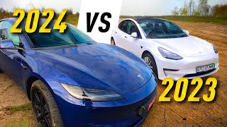 NEW 2024 Tesla Model 3 vs 2023  Is the upgrade worth it [upl. by Htaeh]