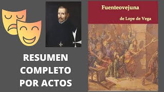 Resumen completo Fuenteovejuna de Lope de Vega Resumen por actos [upl. by Adnolaj]