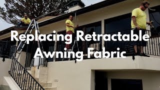 Replacing Retractable Awning Fabric [upl. by Menken16]