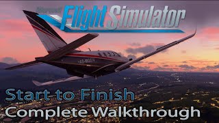 Microsoft Flight Simulator 2020  Start to Finish  Installation  Tips  Liveries  Settings [upl. by Rizzo]